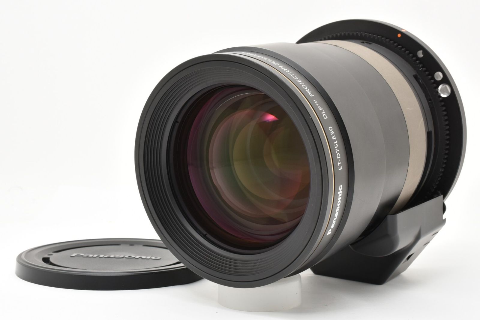 【良品】Panasonic ET-D75LE30 PTシリーズ用 プロジェクターレンズ 業務用 交換レンズ フロントキャップ付 動作良好