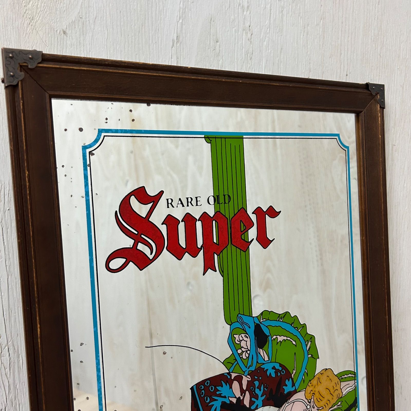 ニッカウヰスキー パブミラー スーパー 60×35.5cm NIKKA WHISKY SUPER