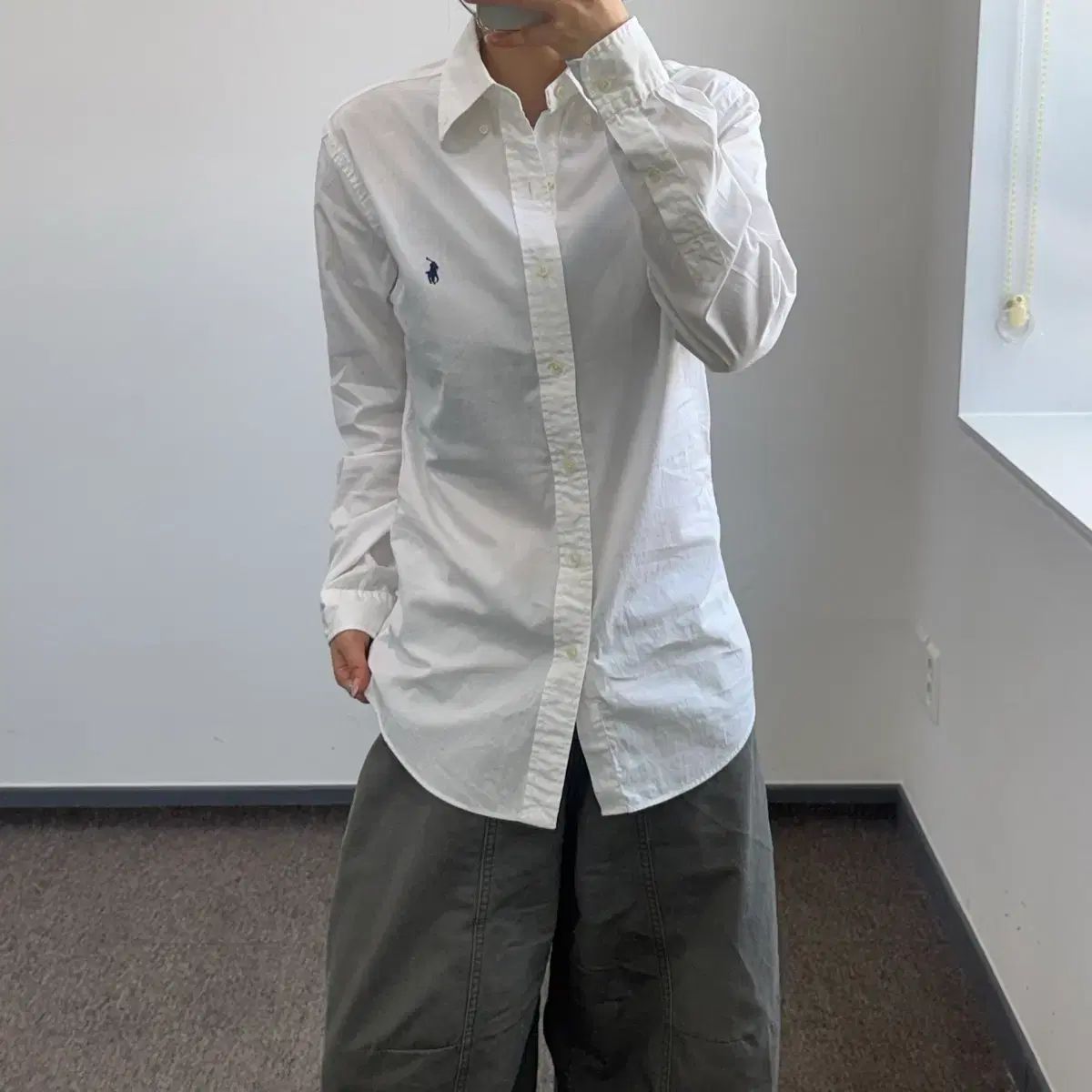 POLO ポロ ネイビー ポニー 白 シャツ