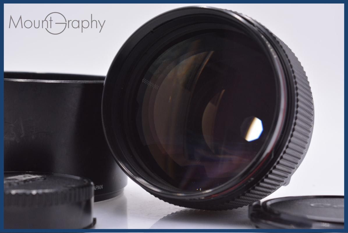 【動作保証】 キヤノン Canon FD 85mm F1.2 L 前後キャップ&フード付 同梱無料 #am6619