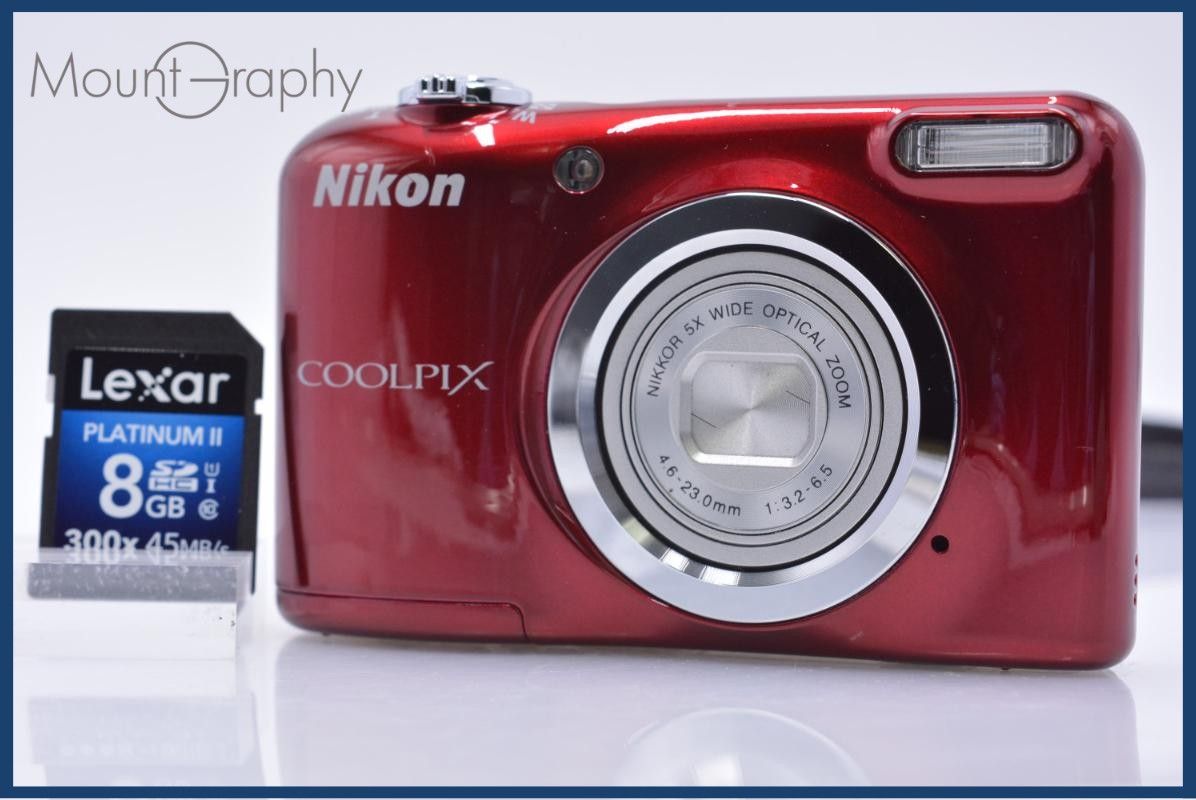 ニコン Nikon COOLPIX A10 5x 単三電池仕様 メモリカード付 同梱無料 #am6672