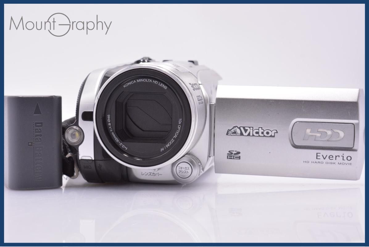 【動作保証】 ビクター JVC Everio GZ-HD3 10x バッテリー付属 同梱無料 #am6694