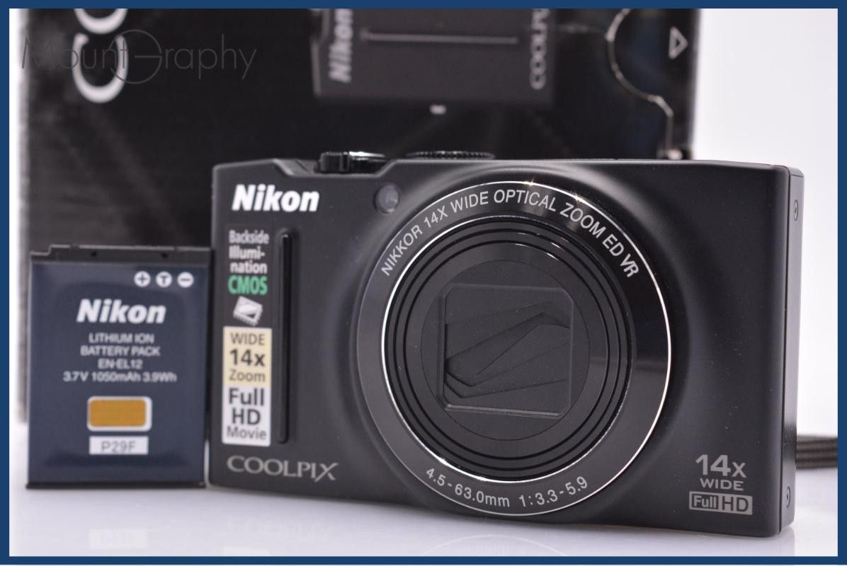 【動作保証】 ニコン Nikon COOLPIX S8200 元箱、バッテリー付属 同梱無料 #am6738
