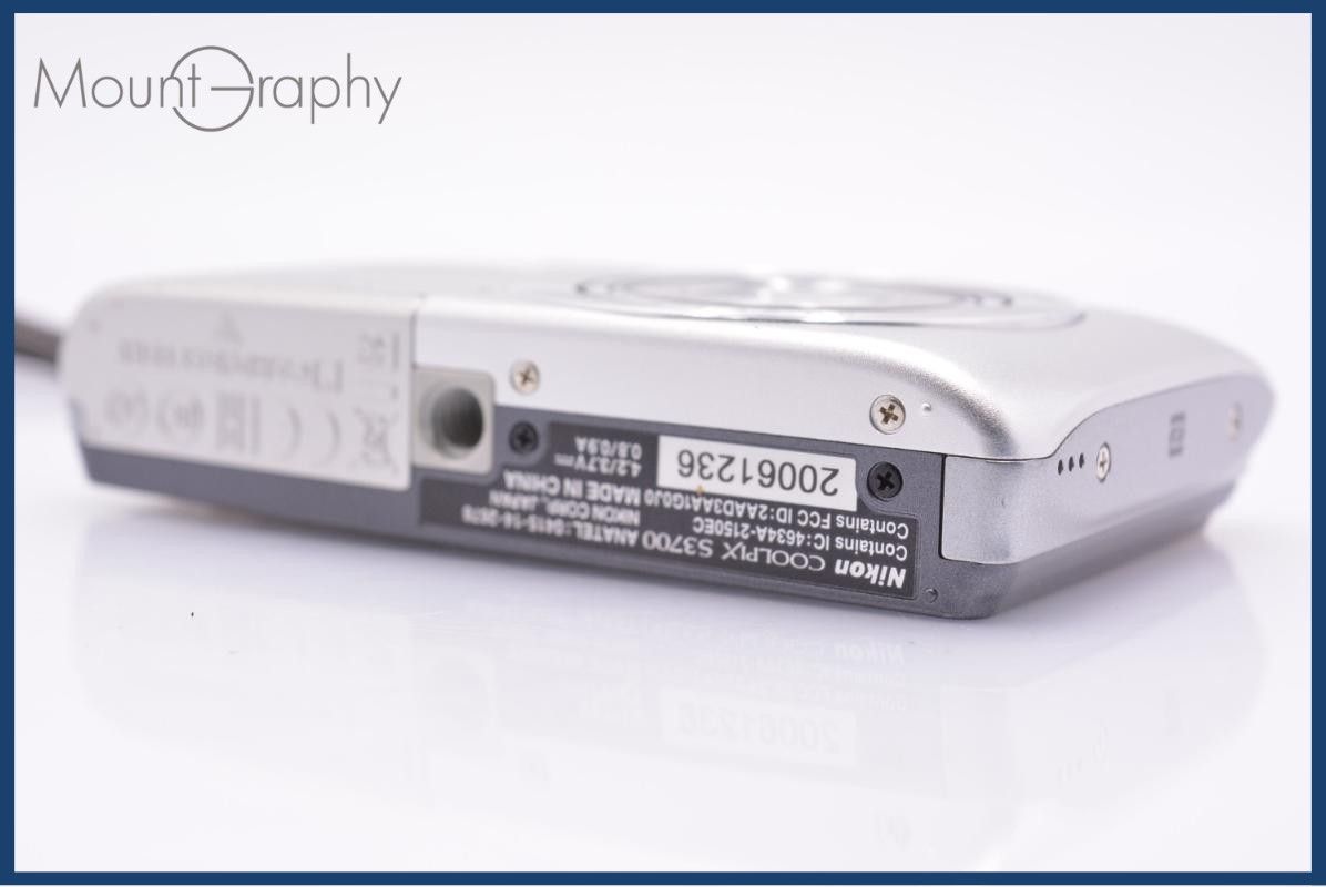 動作保証】 ニコン Nikon COOLPIX S3700 8x 元箱、バッテリー、取扱