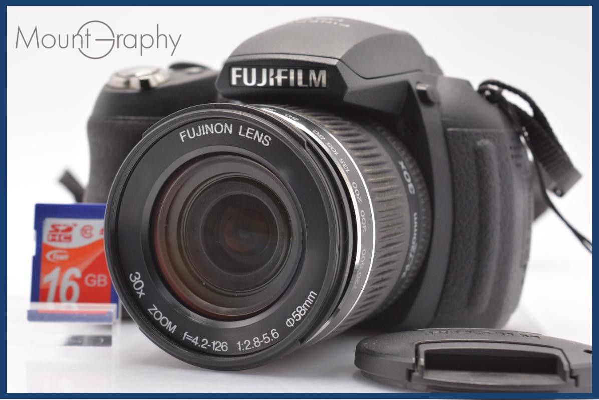 【動作保証】 富士フイルム FUJIFILM FinePix HS10 30x 単三電池仕様 前キャップ、メモリカード付 同梱無料 #am6775