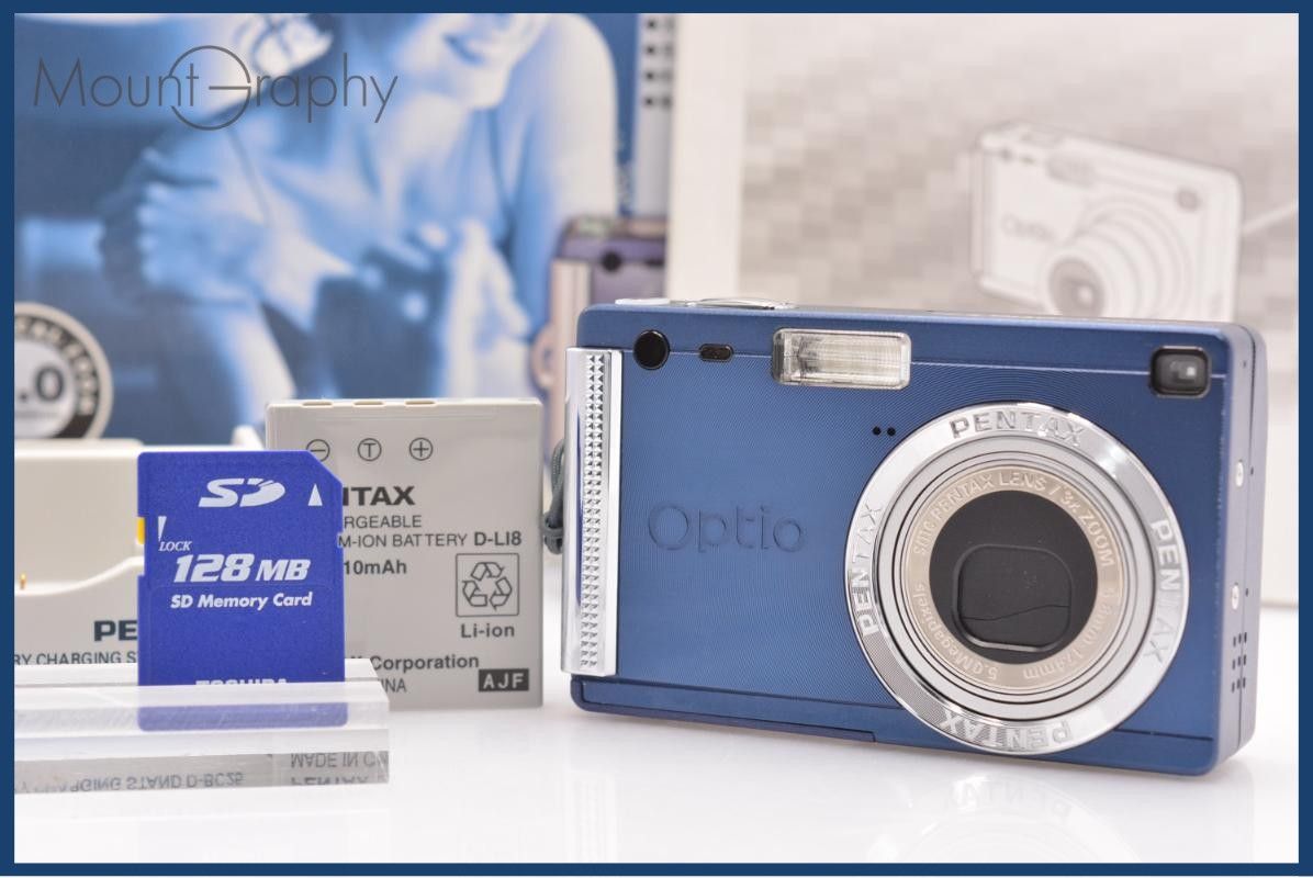 [Operation Guarantee] Pentax PENTAX Optio S5i 3x original box, battery, memory card, instruction manual included, free of charge #am6780