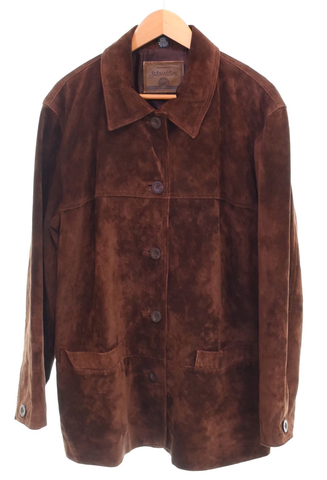 US US古着 00'S St John s Bay Leather Suede Jacket セントジョンズベイ レザー スウェード ジャケット 00年代 ジャケット ブラウン Lサイズ 103MT-4547