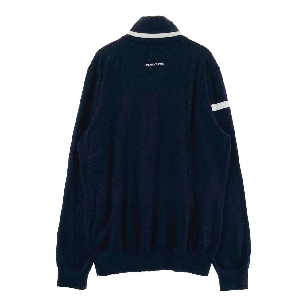 サイズ：2 PEARLY GATES パーリーゲイツ  タートルネック ニットセーター  ネイビー系 [240101674452] ゴルフウェア レディース ストスト サイズ：2 PEARLY GATES パーリーゲイツ タートルネック ニット