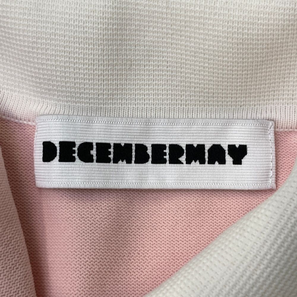 サイズ：S DECEMBERMAY ディセンバーメイ 長袖 ニットポロシャツ