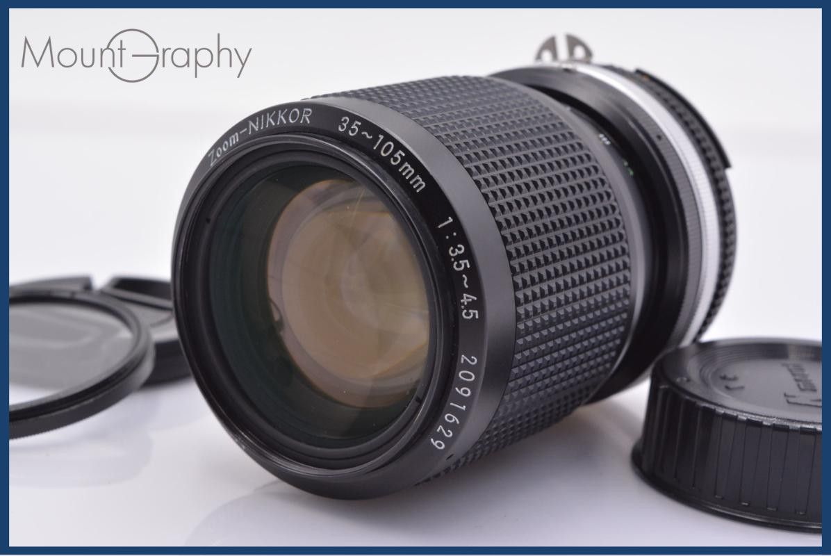 【動作保証】 ニコン Nikon Zoom-NIKKOR 35-105mm F3.5-4.5 前後キャップ&レンズフィルター付 同梱無料 #yk7705