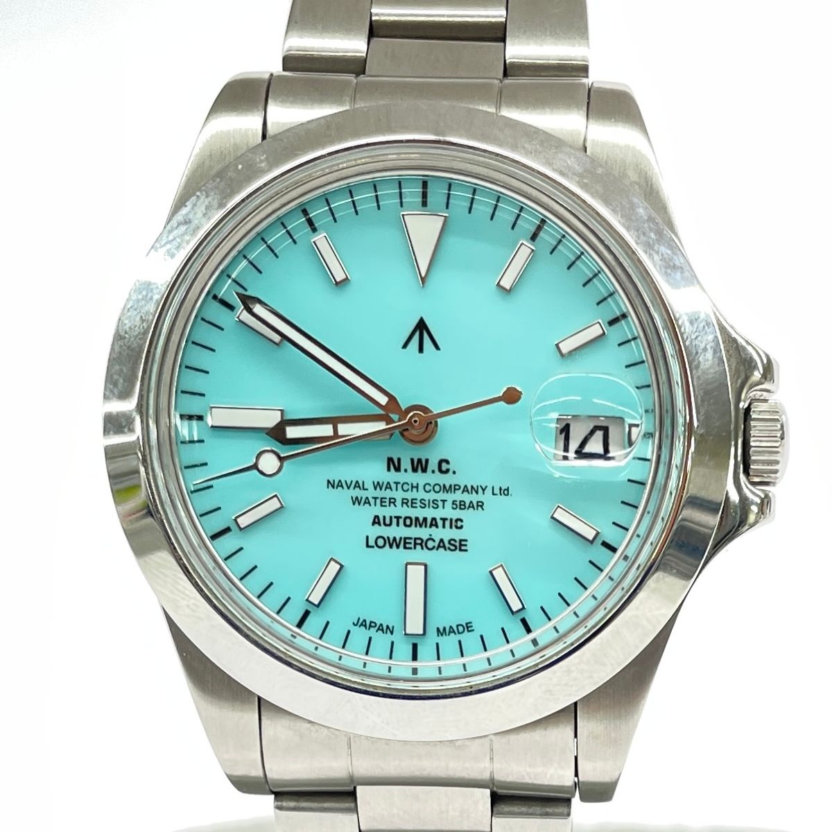 NAVAL WATCH ナバルウォッチ 自動巻き腕時計 ターコイズ シルバー