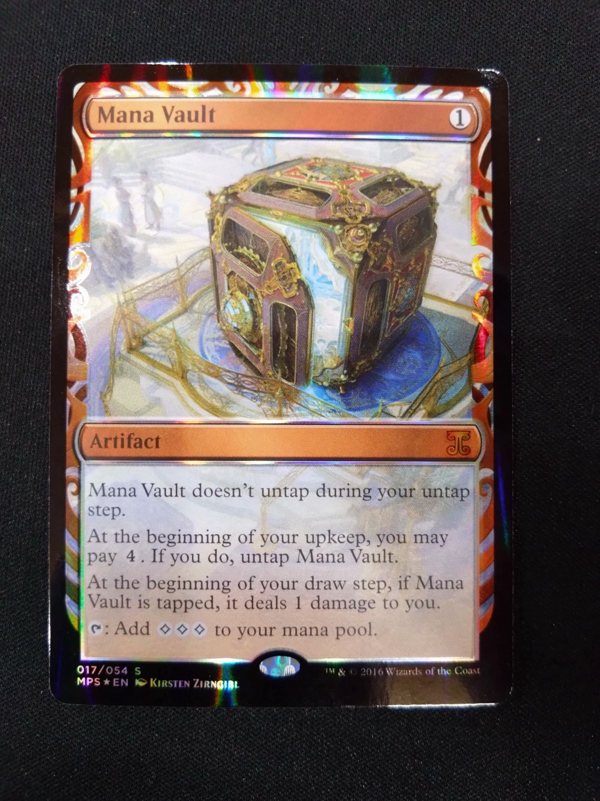 Mana Vault 魔力の櫃　mps 部分光沢　PSA 10 MTG 魔力の櫃 Mana Vault 部分光沢 MPS マスターピース-激安公式店