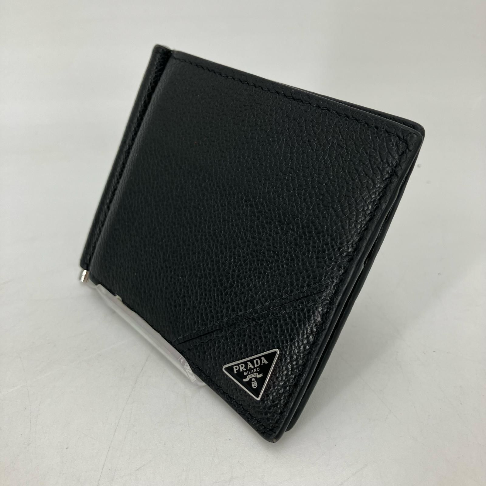 イオン広店】 PRADA | プラダ マネークリップ ヴィッテロ ブラック 
