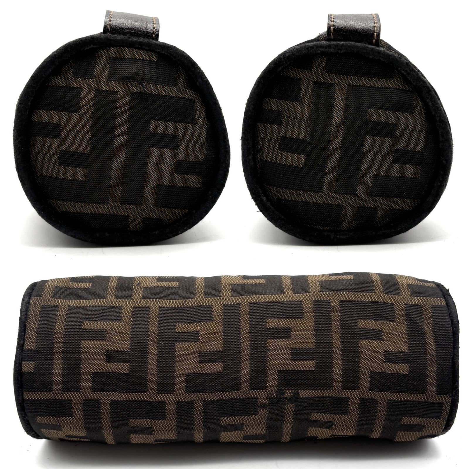 ヴィンテージ FENDI フェンディ ズッカ 筒型 ポーチ ペンケース ミニ 