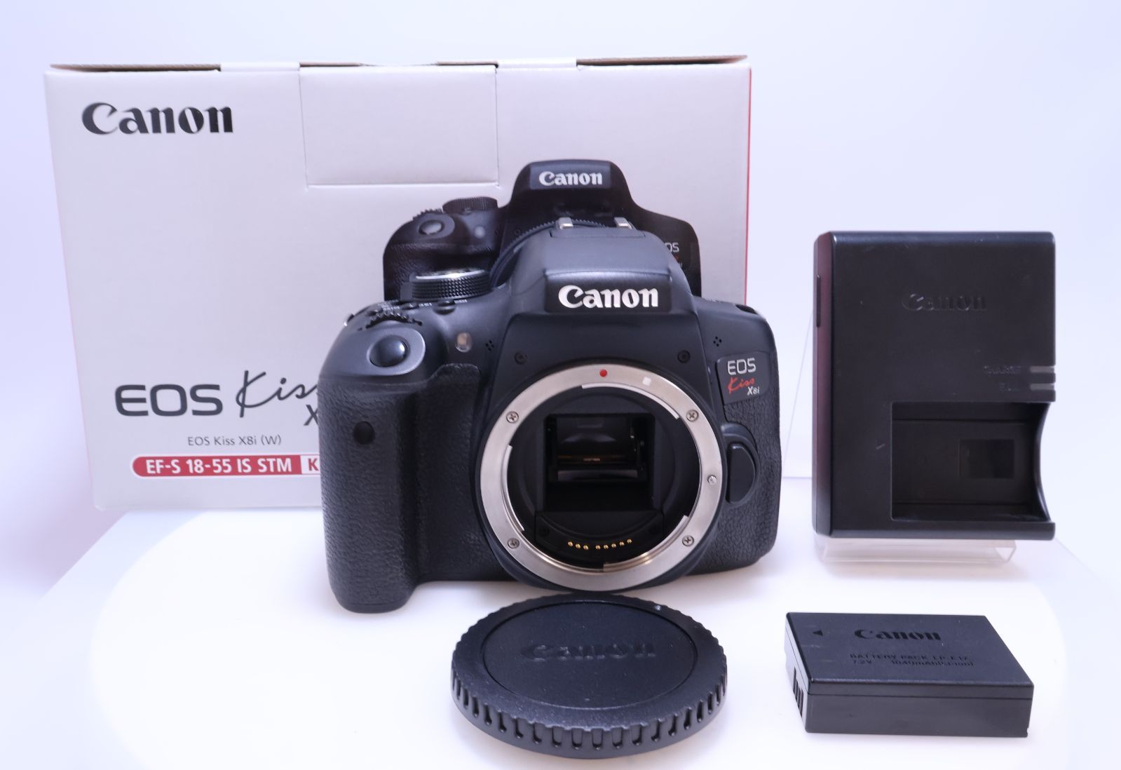 Canon EOS Kiss X8i(W) キャノン デジタル一眼レフカメラ箱付 【公式通販】