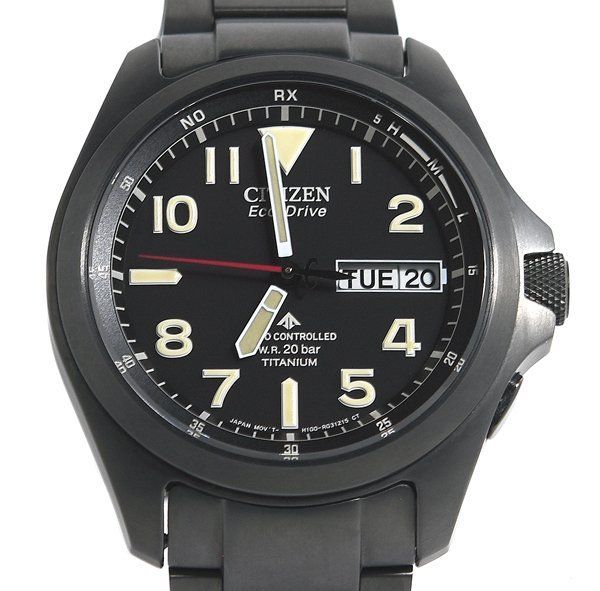極美品 CITIZEN シチズン PROMASTER プロマスター AT6085-50E H100-R014749 LANDシリーズ エコ・ドライブ電波時計 メンズ