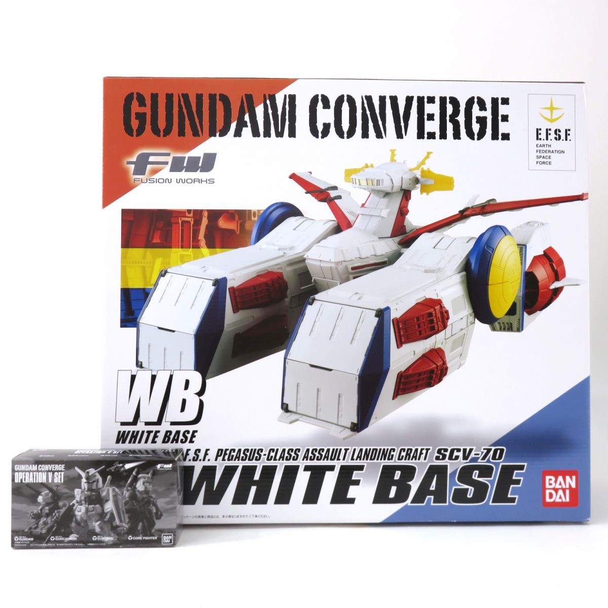 【未開封】バンダイ FW GUNDAM CONVERGE WHITE BASE ＆ CONVERGE：CORE V作戦セット