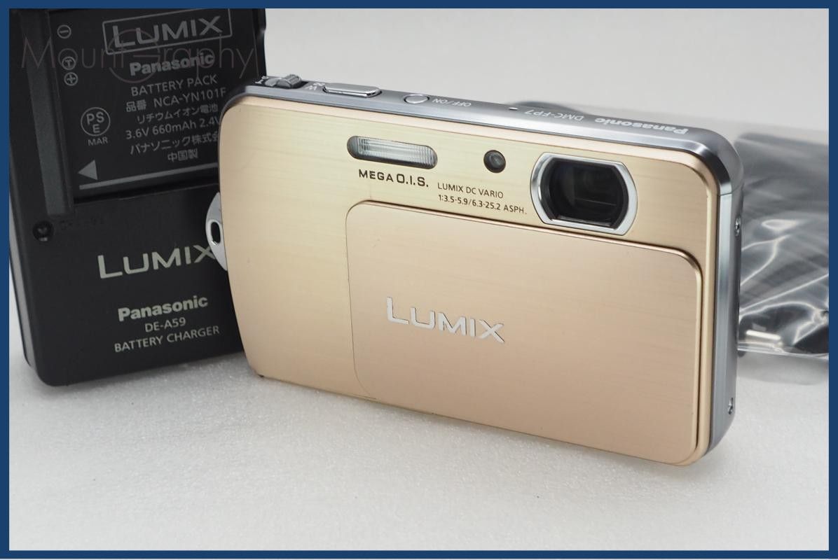 【動作保証】 Panasonic パナソニック LUMIX DMC-FP7 バッテリー&充電器付属 同梱無料 #i10804