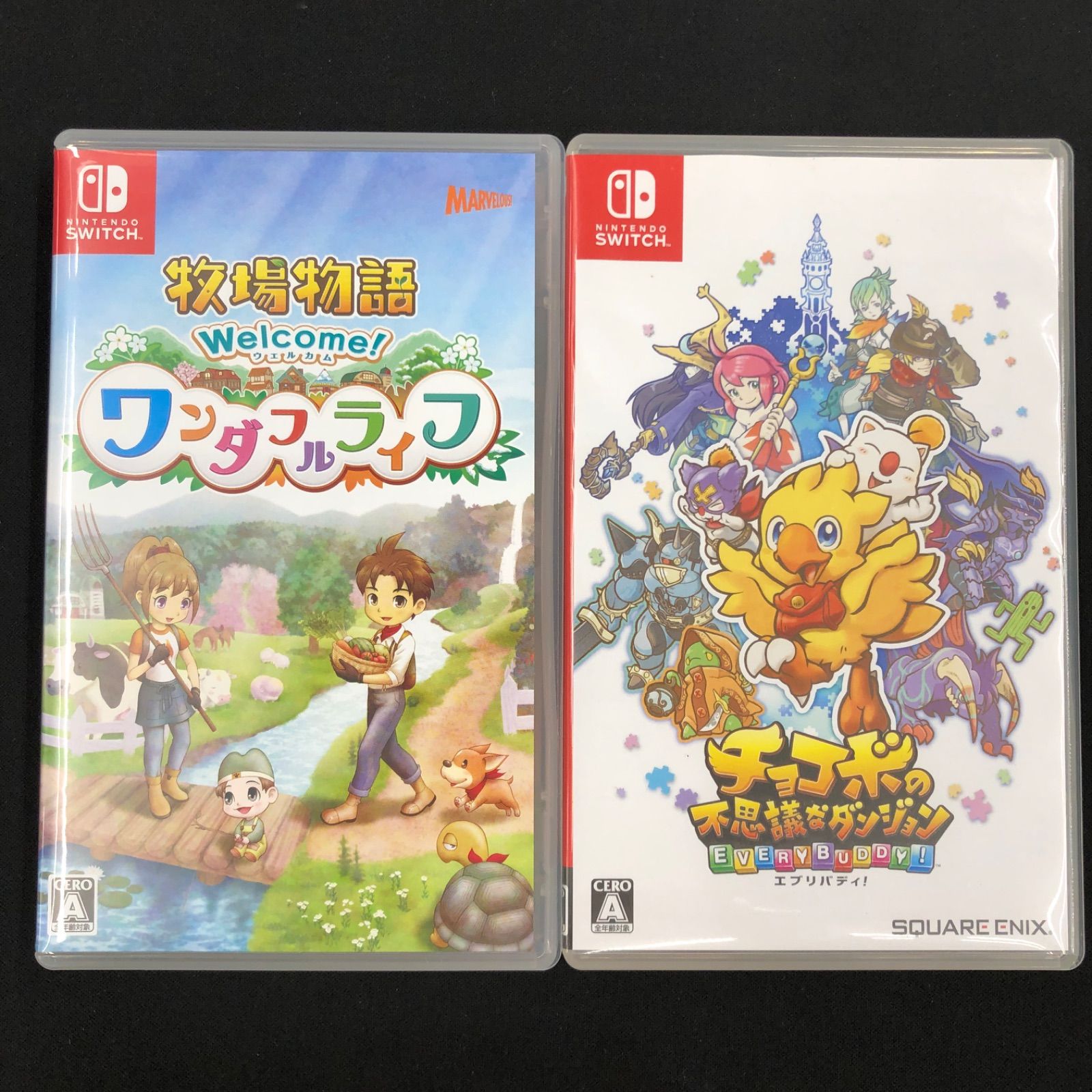 中古 Switch 牧場物語ワンダフルライフ チョコボの不思議なダンジョン 