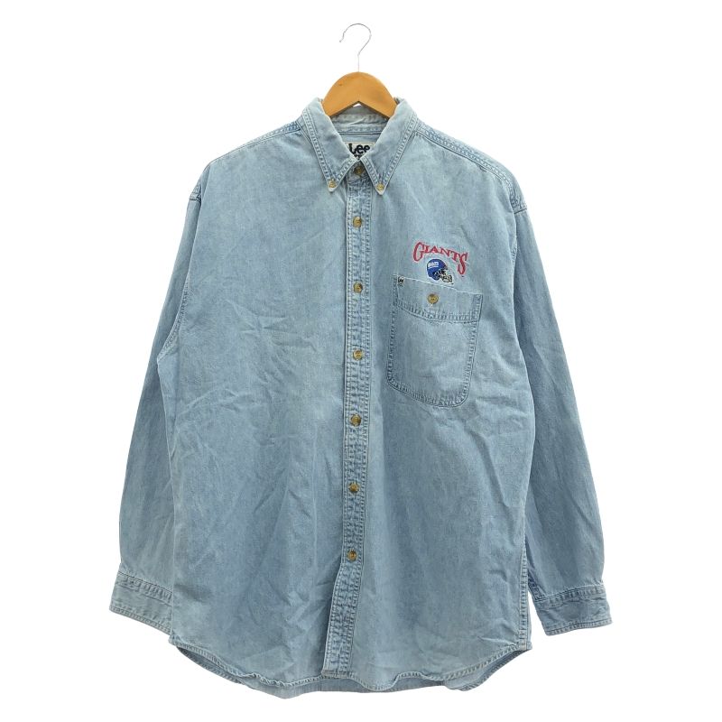 【中古】Lee デニムシャツ L ブルー リー[10]