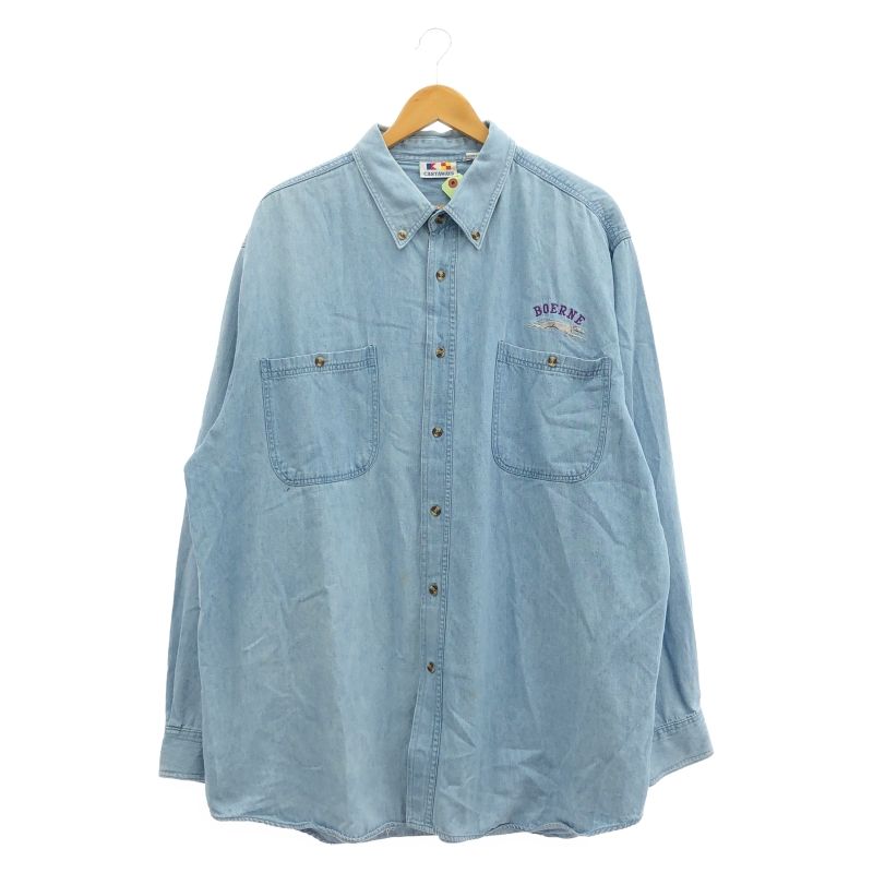 【中古】CASTAWAYS デニムシャツ 2XL ブルー キャスタウェイズ[10] 4,293円