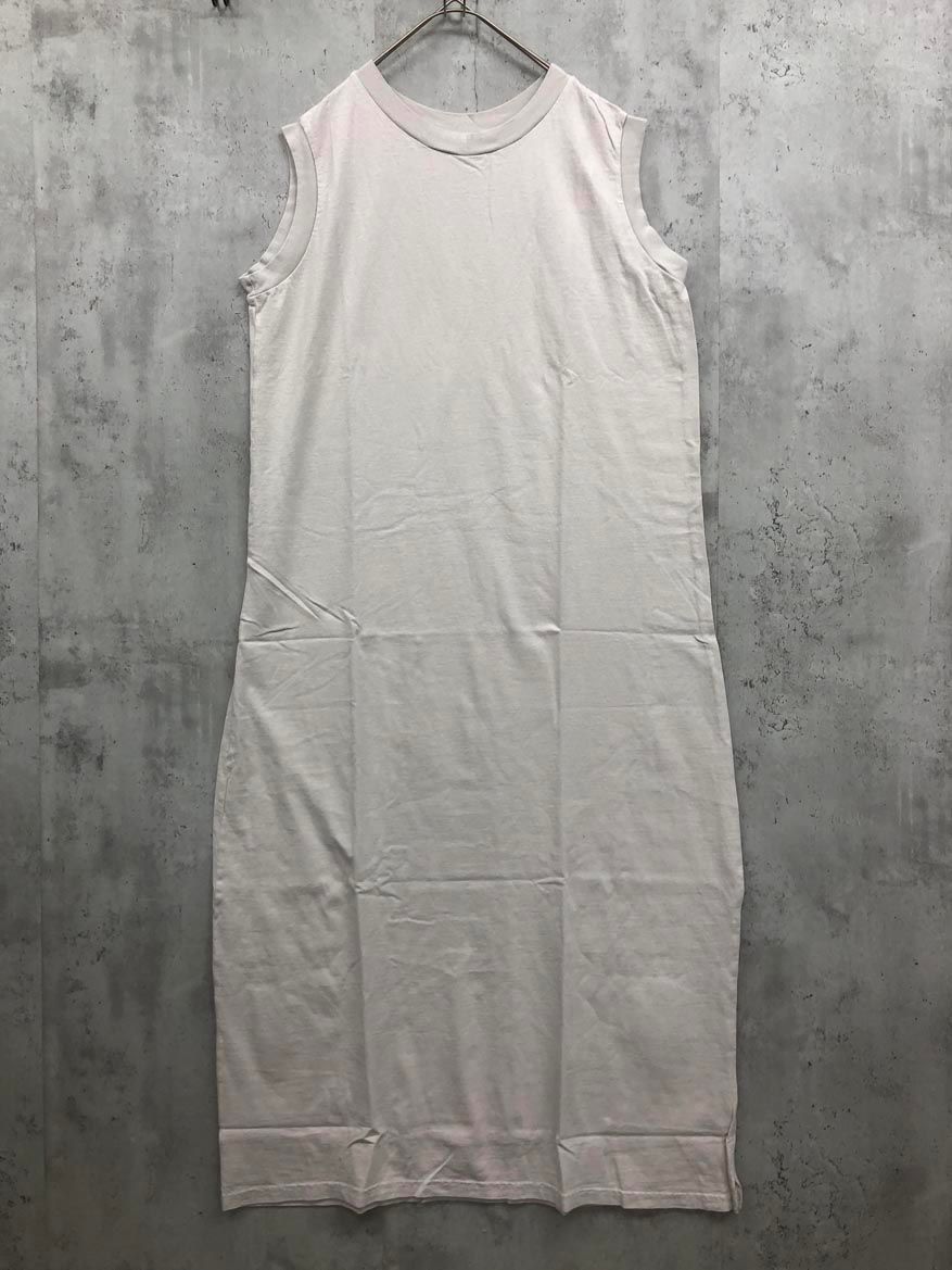 美品 L'Appartement LOS ANGELES APPAREL ロサンゼルスアパレル 無地 ノースリーブ ワンピース sizeOS/アイボリー ■◆ レディース