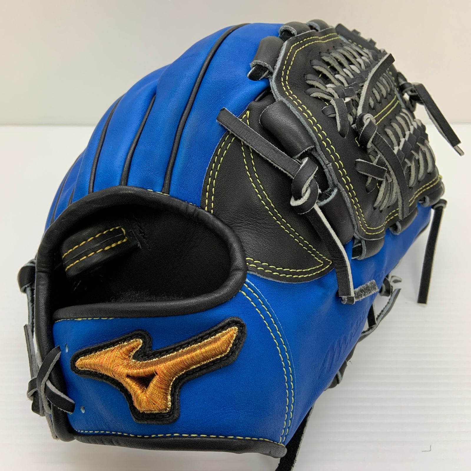 青 ミズノプロオーダーグローブ 新品 ミズノプロ軟式グローブ 青 白