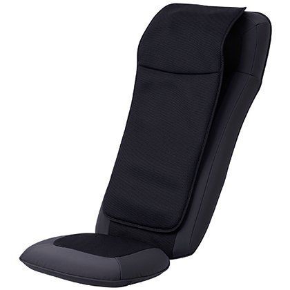 【美品】フジ医療器 マイリラ シートマッサージャー MRL-1200 ブラック 首 肩 背中 腰 ダブルメカ 3コース LEDリモコン 管理医療機器 FUJIIRYOKI