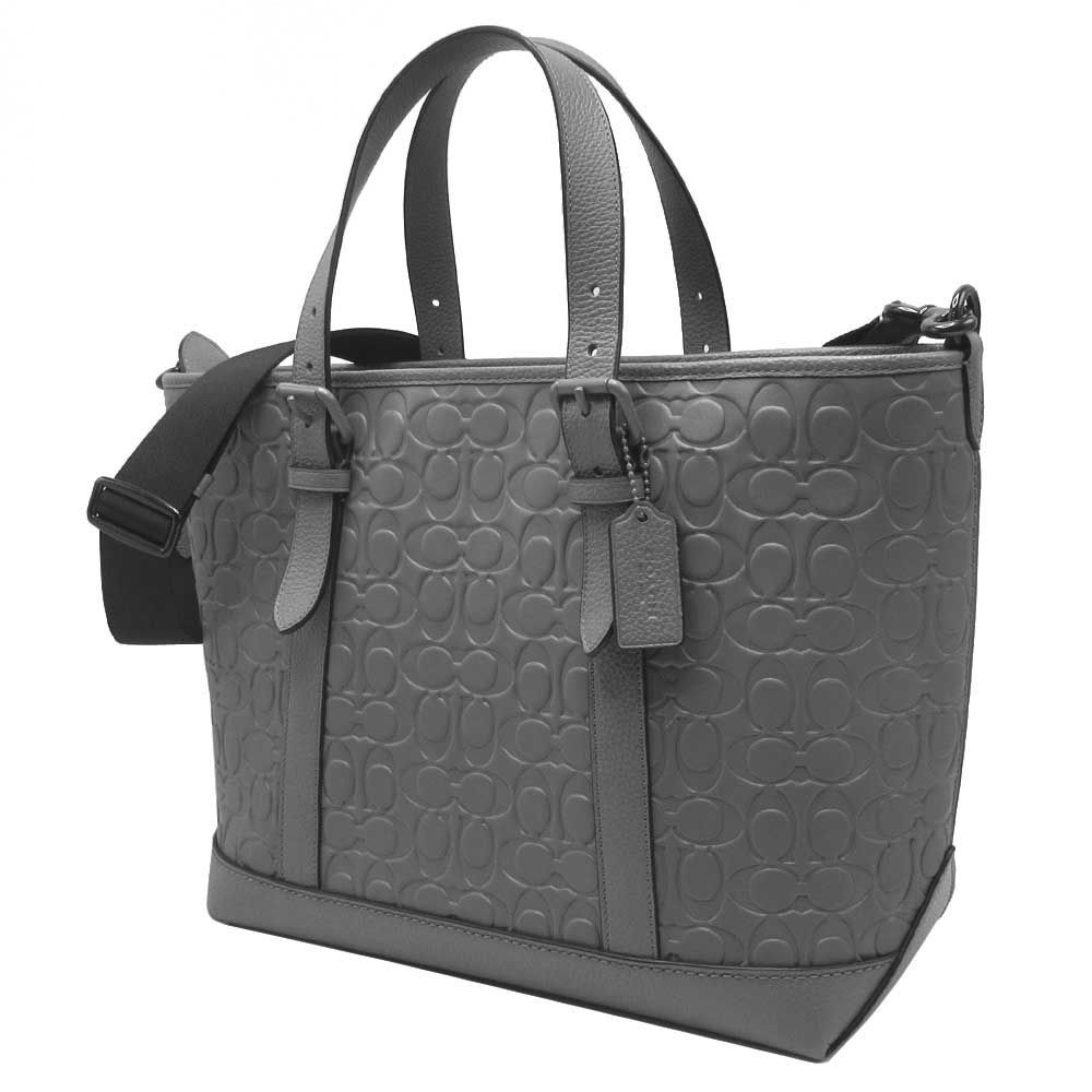 【新品】コーチ CAJ78 バッグ トートバッグ COACH WARNER シグネチャー エンボスドレザー トート 2WAY 斜め掛け A4対応 アウトレット メンズ レディース
