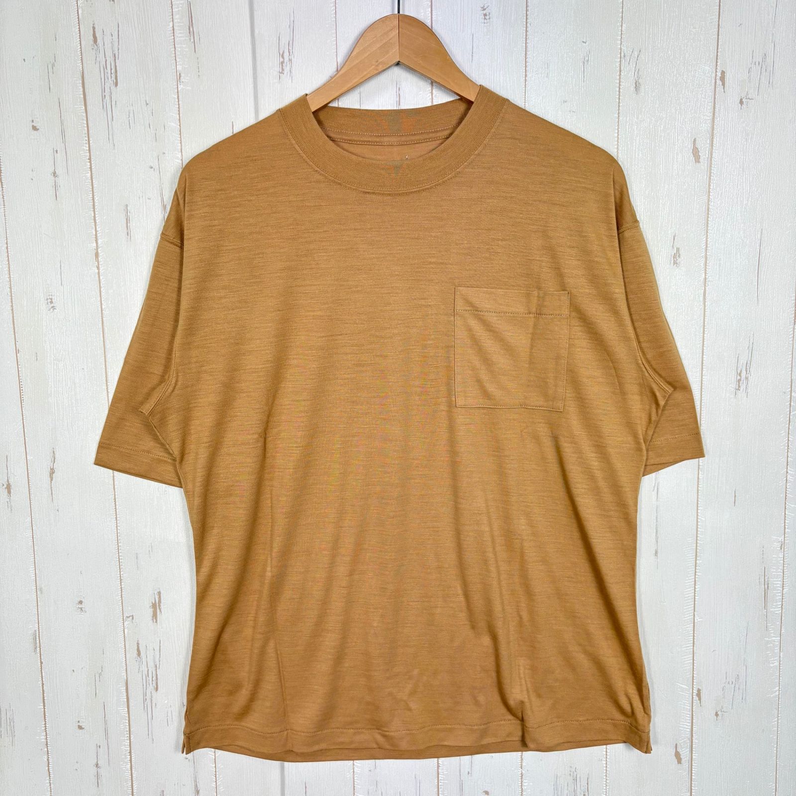 ✉️Unisex 2 イエロー系 迷迭香 ( マンネンロウ ) ウールハイカーティー Wool Hiker Tee MCS-2B YLW z00058299 YLW ウール ショートスリーブTシャツ クルーネック インナー シャツ トップス ウ 7,907円