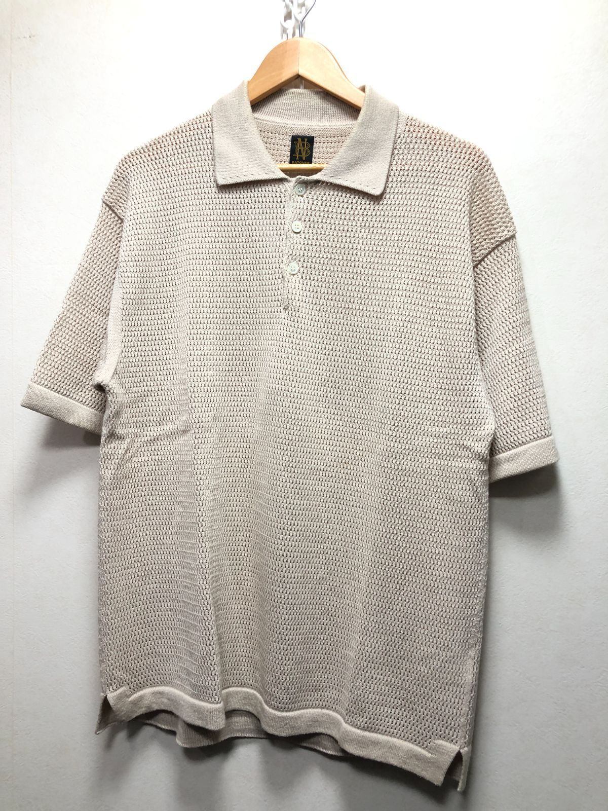 045031 BATONER SUMMER KNIT POLO SHORT SLEEVE ポロシャツ 3 サマーニット バトナー BN-23SM-044 8,640円