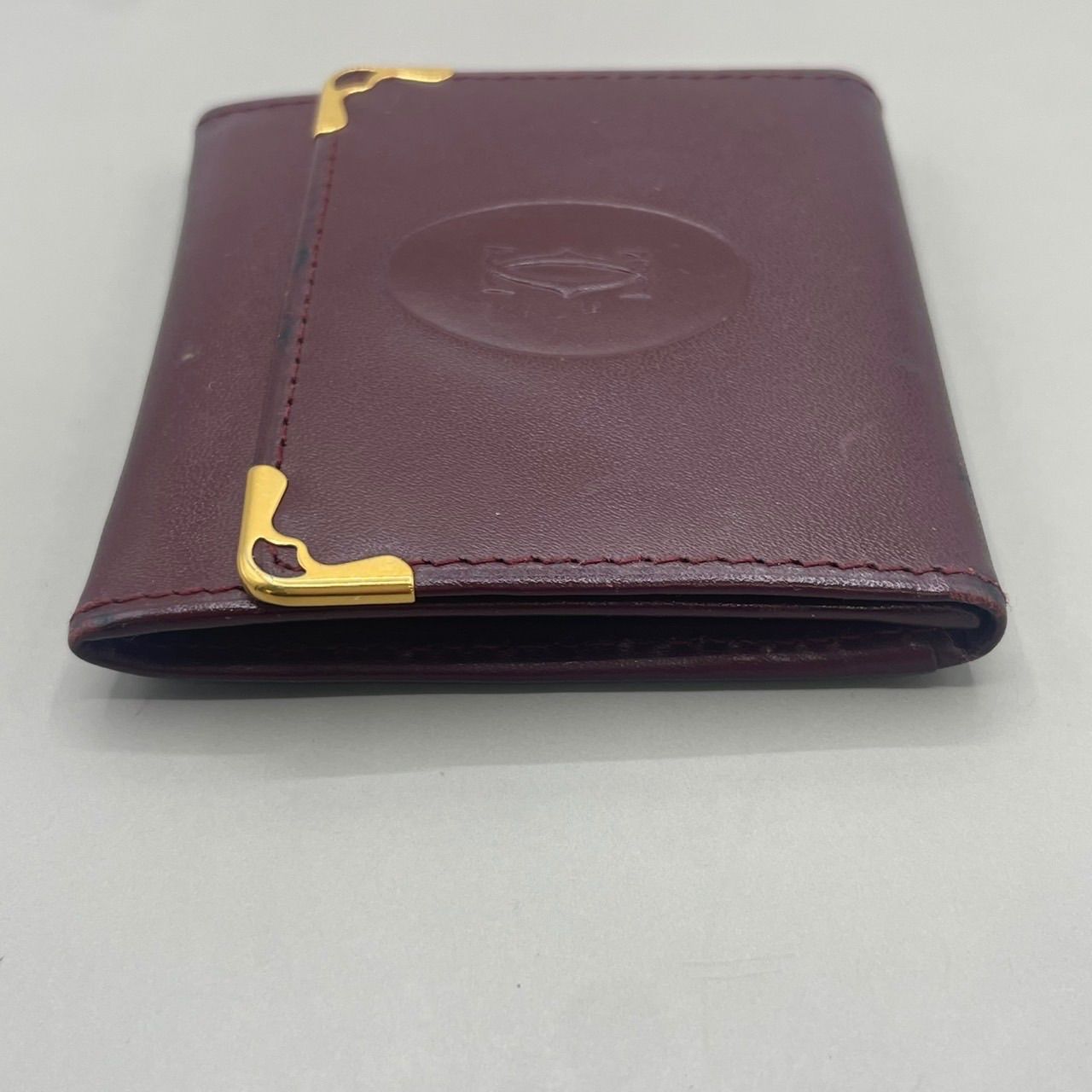 Cartier カルティエ 小銭入れ コインケース 二層 マストライン ロゴ型 