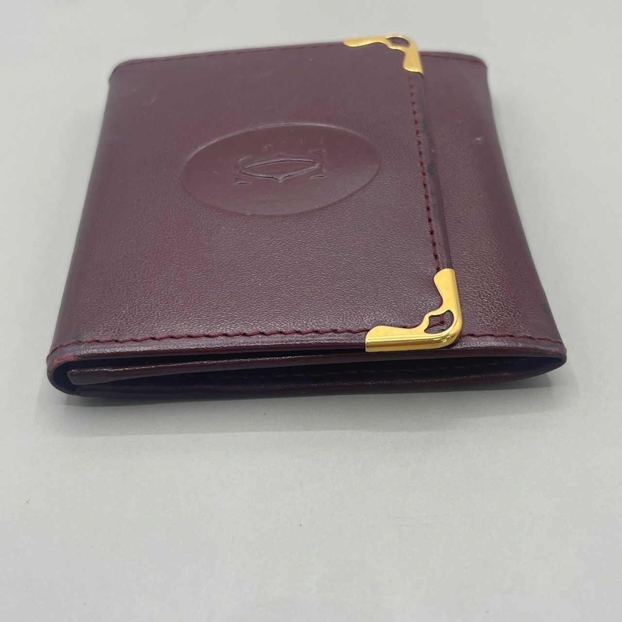 Cartier カルティエ 小銭入れ コインケース 二層 マストライン ロゴ型 