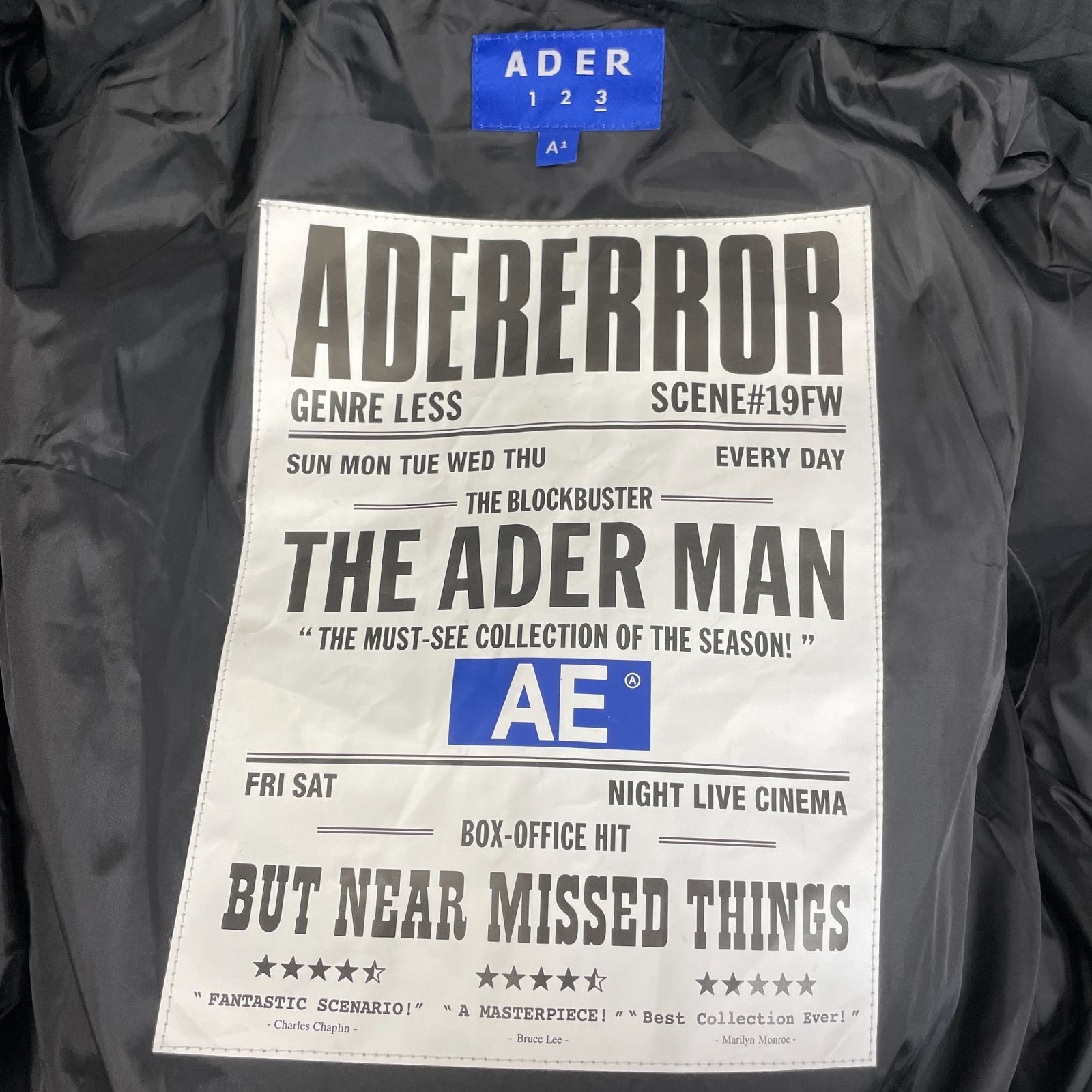 ADER ERROR アーダーエラー 19AFWD01GR1 ストラップ付きフーデッド 