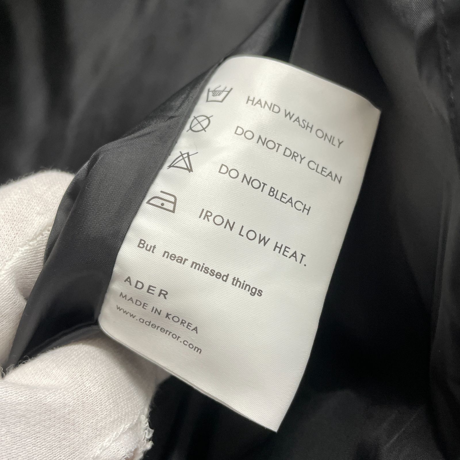 ADER ERROR アーダーエラー 19AFWD01GR1 ストラップ付きフーデッド 