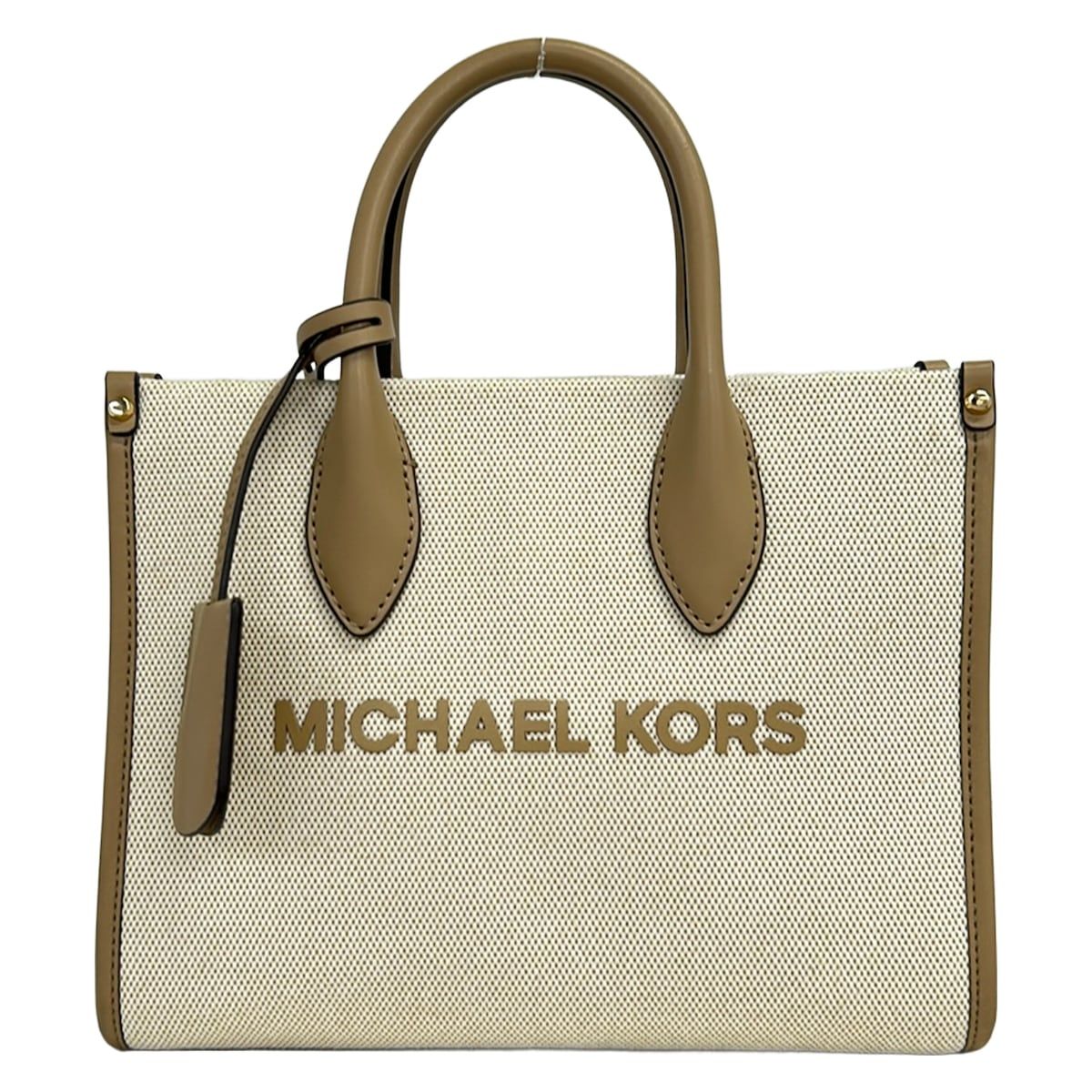 MICHAEL KORS(マイケルコース) ハンドバッグ - アイボリー×ベージュ 