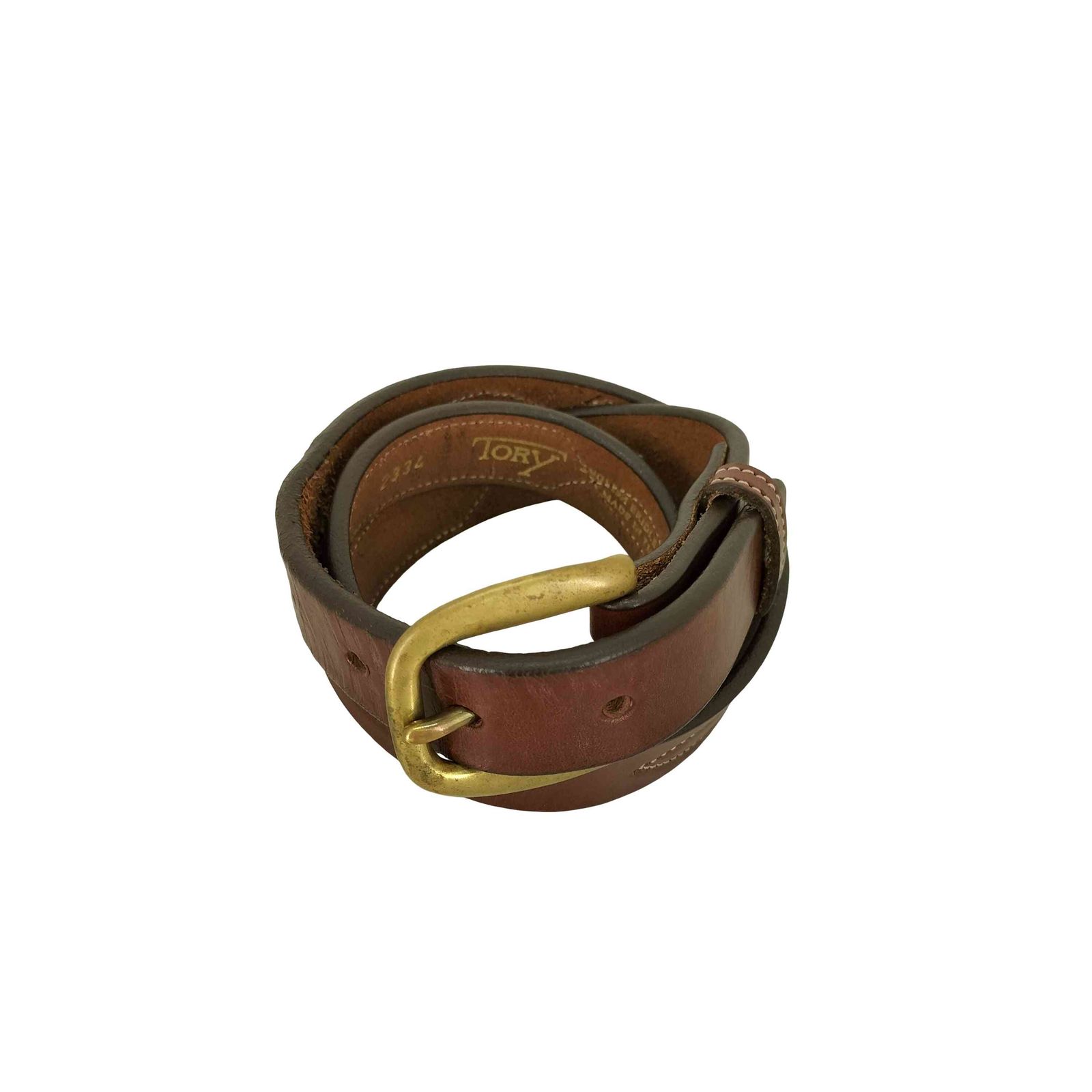 トリーレザー TORY LEATHER 2334 USA製 TORY LEATHER 1Stitched pattern Belt メンズ 32