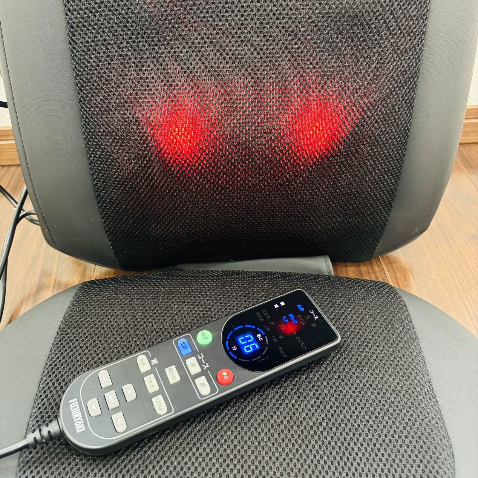 美品】フジ医療器 マイリラ シートマッサージャー MRL-1200 ブラック 