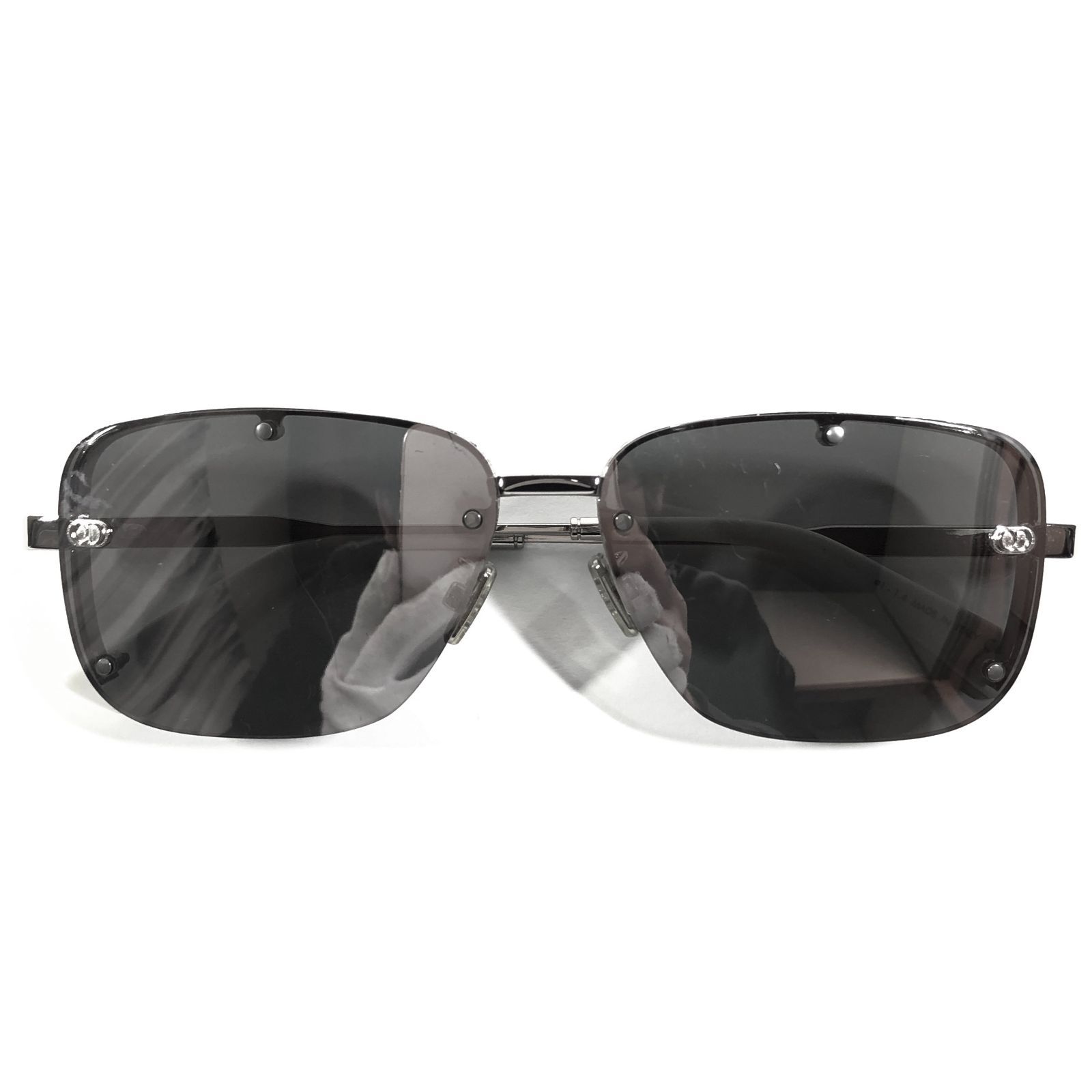 【ディオール】本物 Dior サングラス CDロゴテンプル NeoDior S4U ミラーレンズ グレー色系×シルバー色系 メンズ レディース イタリア製