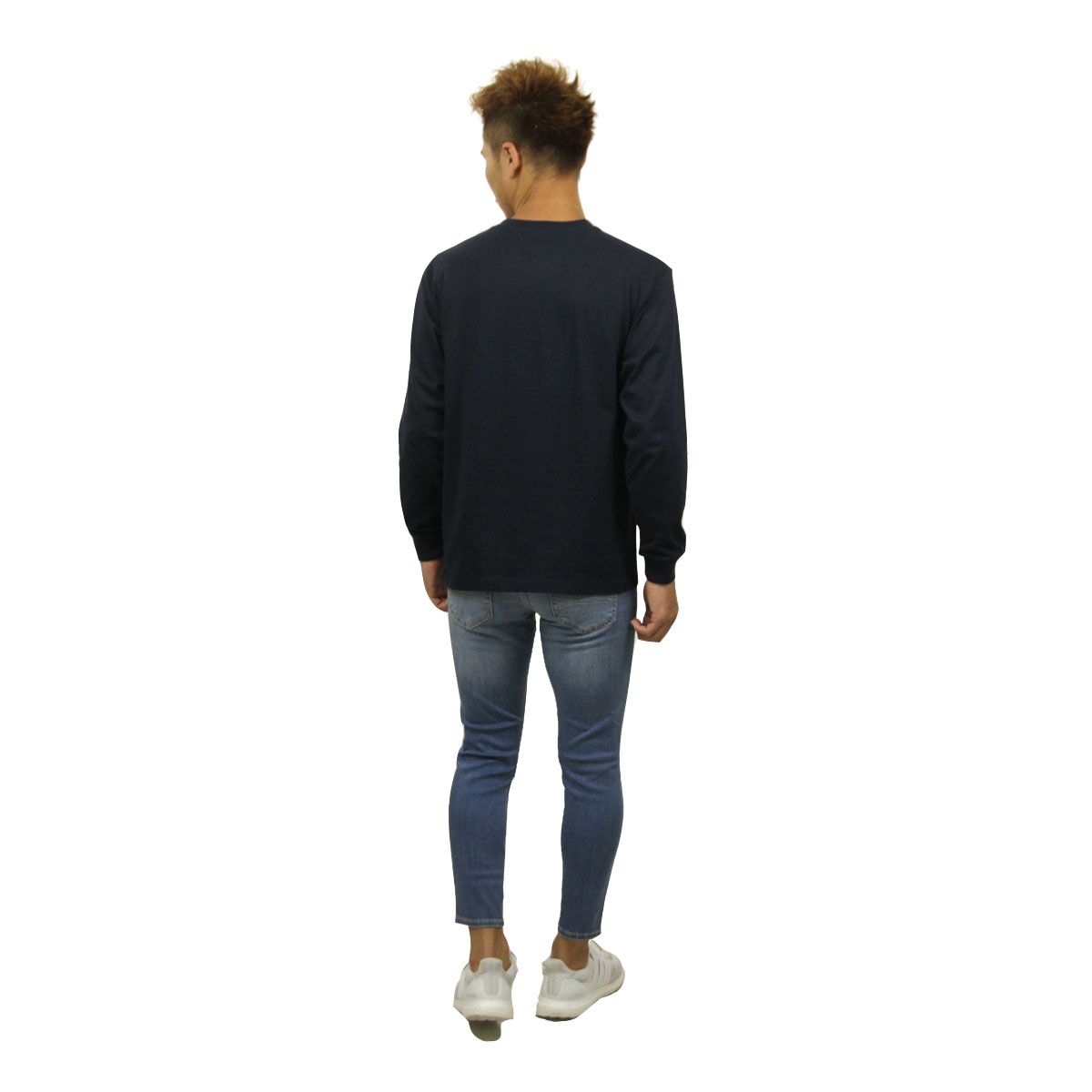 ヘインズ ロンT メンズ 正規品 HANES 長袖Tシャツ クルーネック 2枚組 HANES BEEFY LONG SLEEVE T-SHIRT 2P H5186-2 370 NAVY