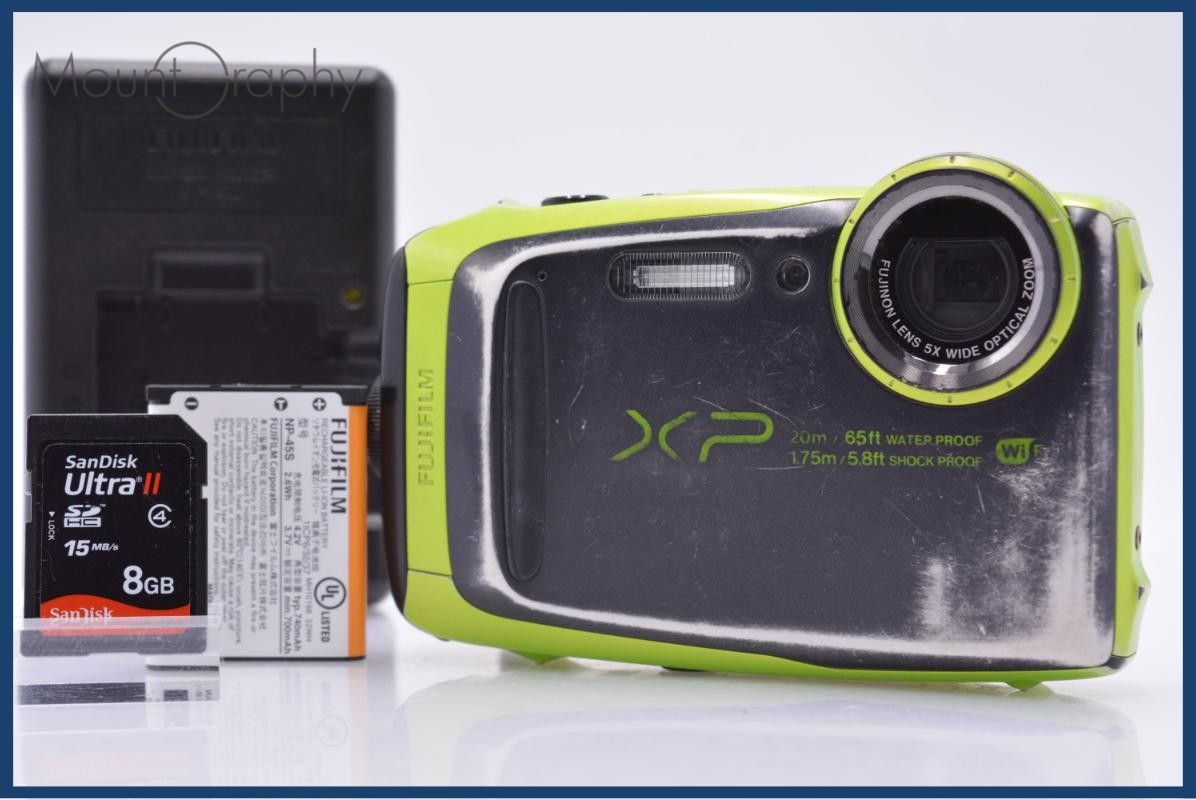 【動作保証】 富士フイルム FUJIFILM FinePix XP120 5x バッテリー、充電器、メモリーカード付属 同梱無料 #yk8006