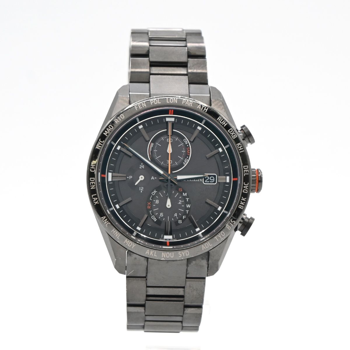 CITIZEN シチズン アテッサ ACTライン ダイレクト フライト ブラックチタン AT8185-62E 腕時計 84LC596