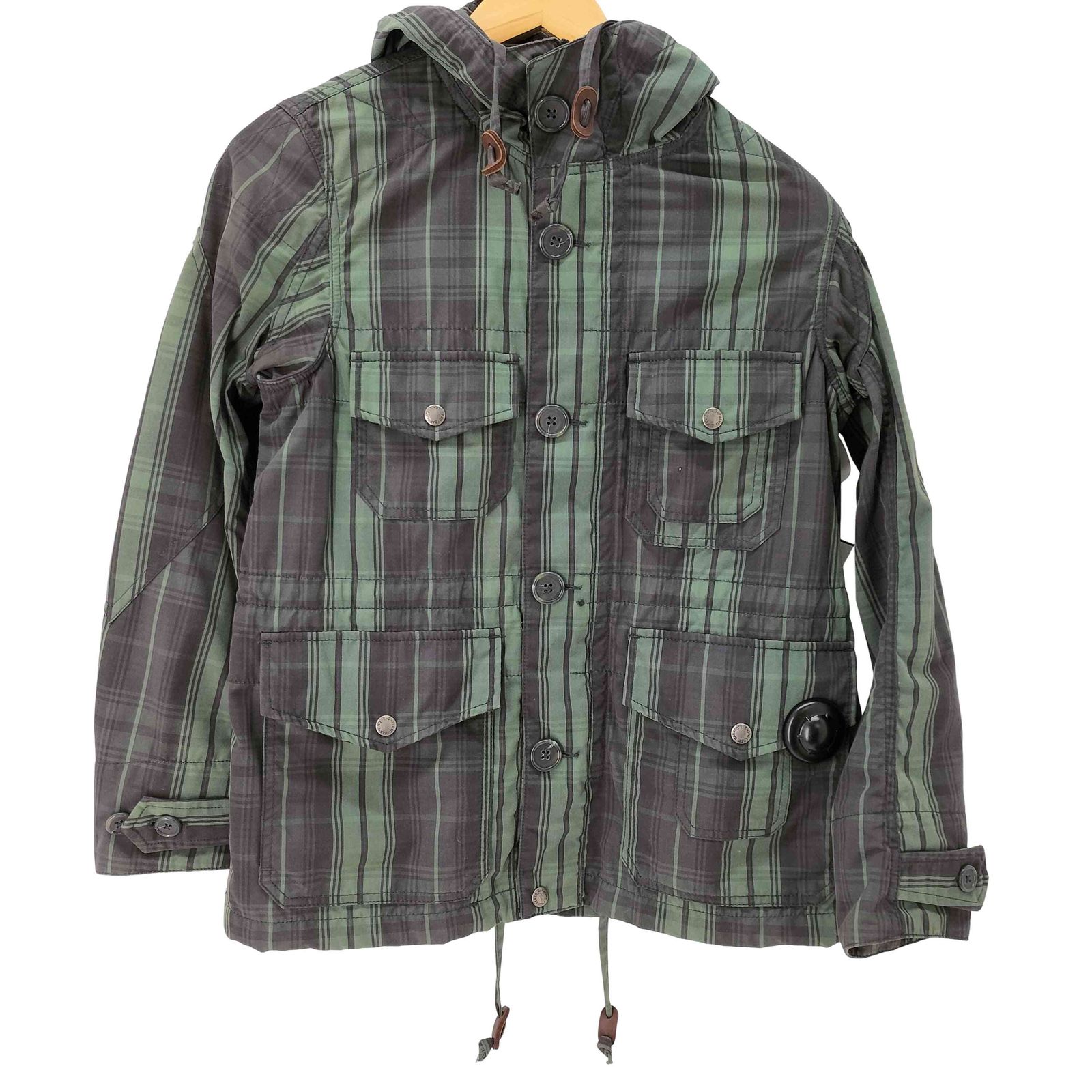 エフダブリューケーエンジニアードガーメンツ FWK engineered garments チェック柄 マウンテンパーカー メンズ JPN：1