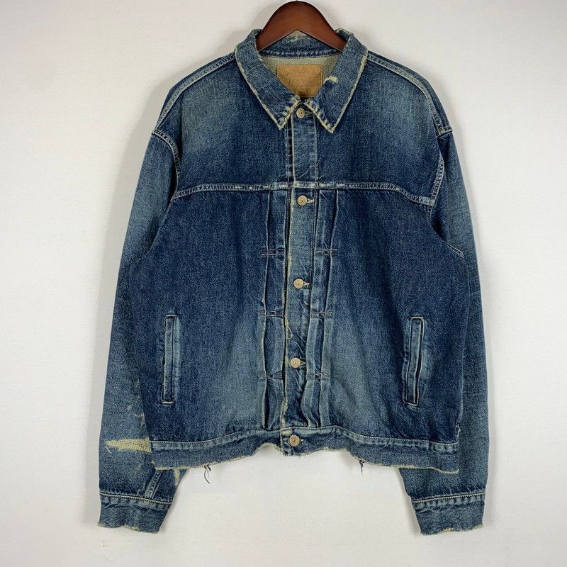 【中古品】 TOYO ENTERPRISE トーヨーエンタープライズ SUVIN COTTON YARN 14OZ. DENIM JACKET GL15731H デニムジャケット アウター ヴィンテージ加工 【145-260513-ko-19-tei】