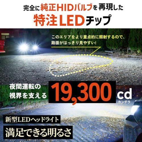 HID屋 D4S 19300cd(カンデラ) LED ヘッドライト 爆光 ホワイト ポン