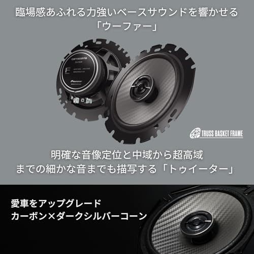 Pioneer スピーカー TS-F1650 16cm カスタムフィット コアキシャル 2ウェイ ハイレゾ対応 カロッツェリア(沖縄・離島の方不可) 36472f90