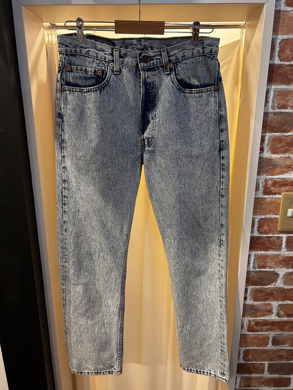 A-1905 Levi's501 リーバイス501 USA製 90s ジーンズ Gパン デニムパンツ カジュアルパンツ アメカジ コットン インディゴ ケミカル サイズW32L30