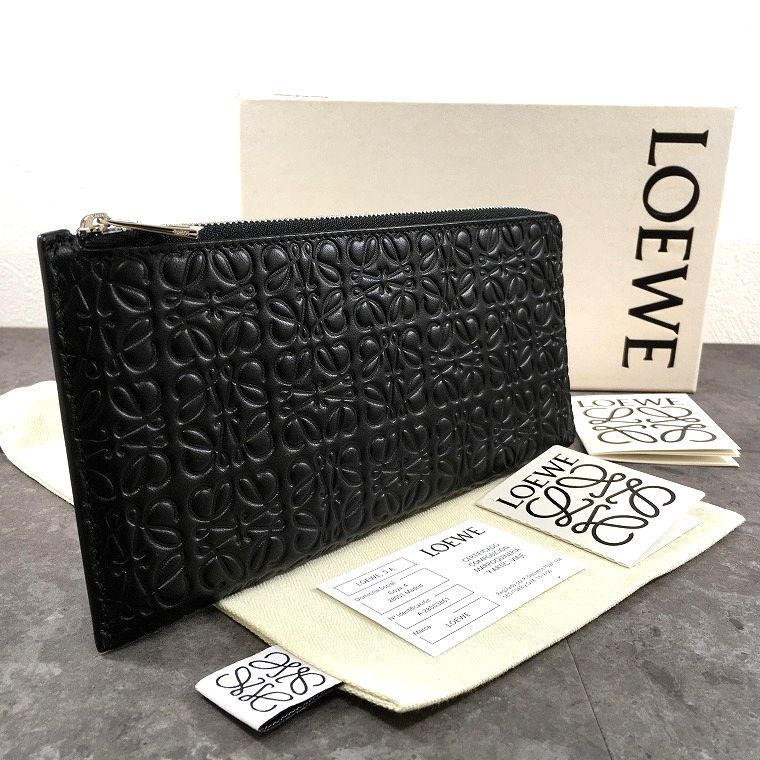 送料込み！ 未使用品 LOEWE L字ファスナーウォレット ブラック