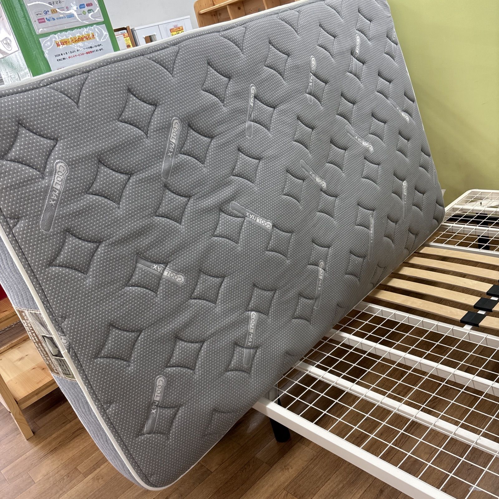 I571 ?名古屋市近郊配送設置無料！ 無印良品×NITORI セミダブルベッド 