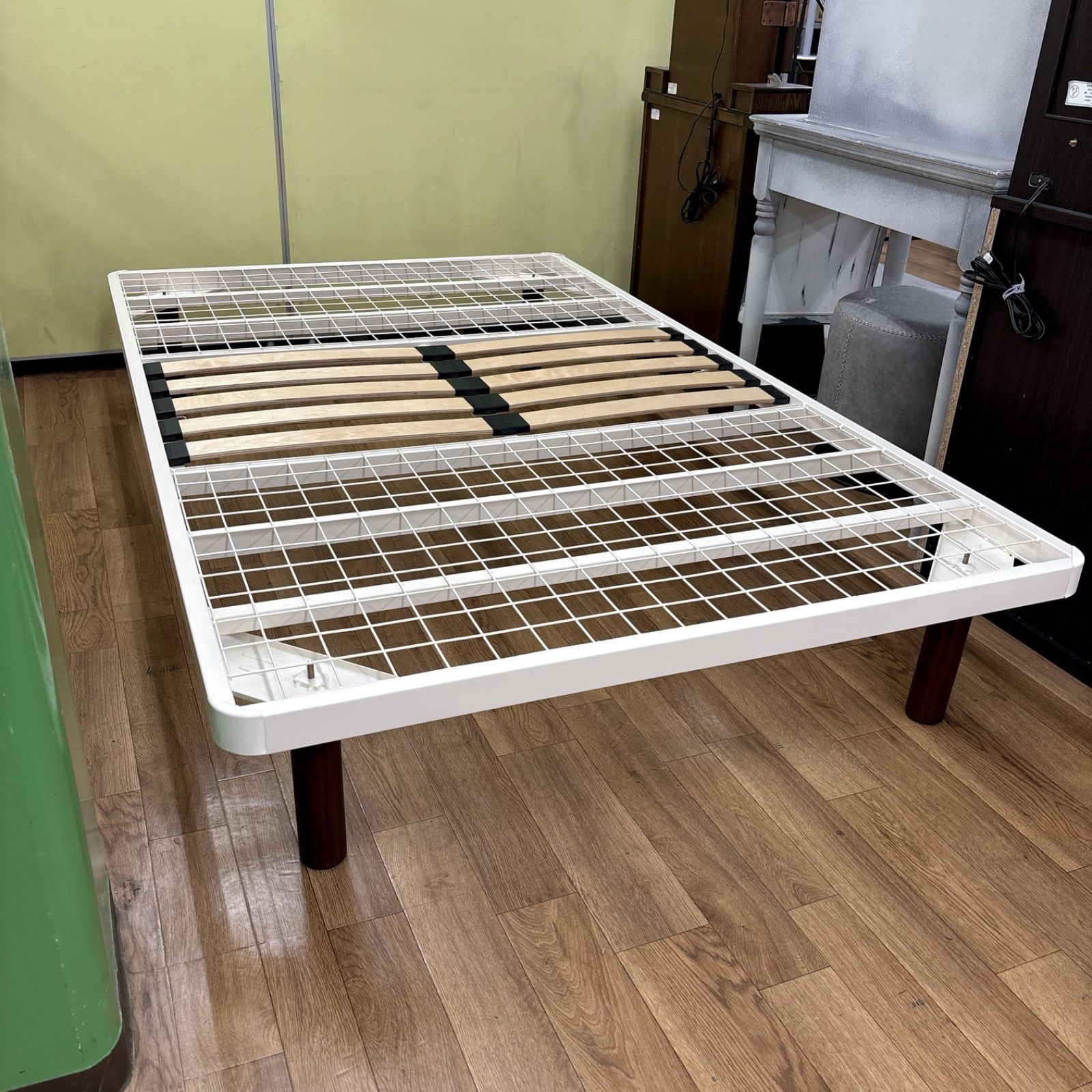 I571 ?名古屋市近郊配送設置無料！ 無印良品×NITORI セミダブルベッド 